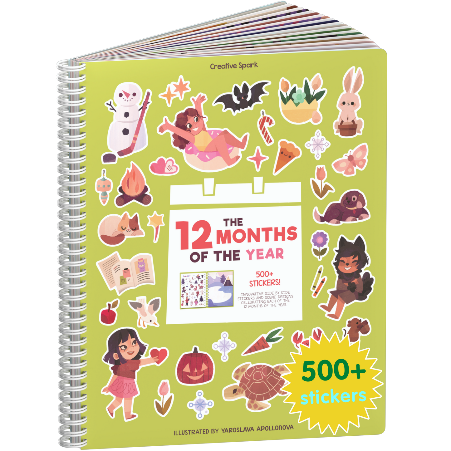 12 months Sticker Book