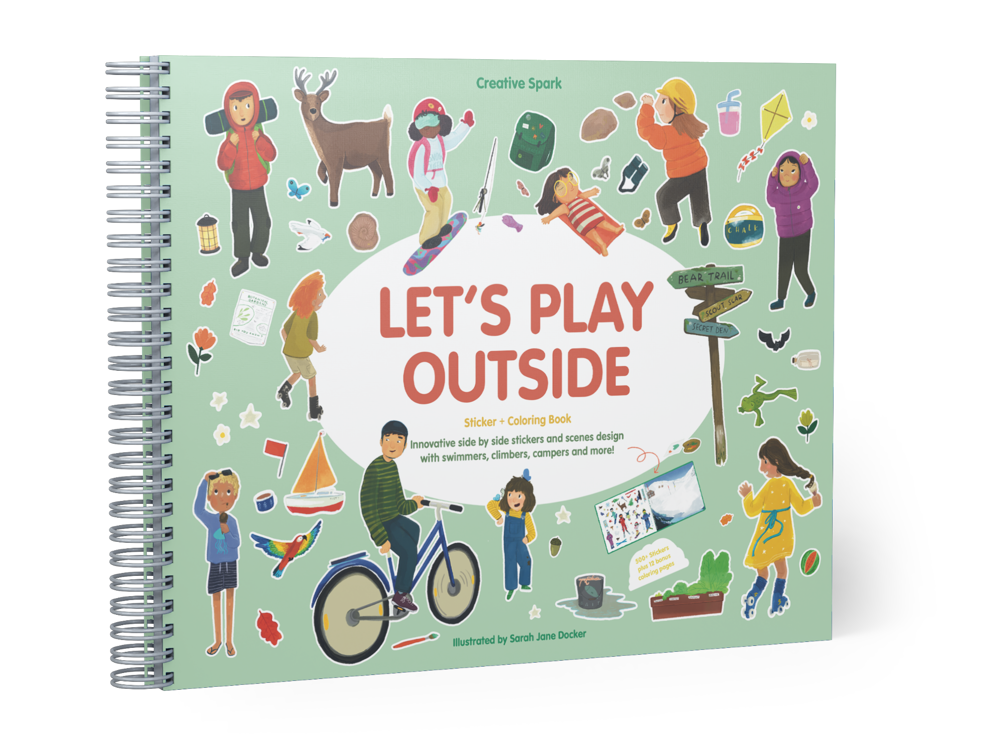 Let's Play Outside Sticker Book Cupkin