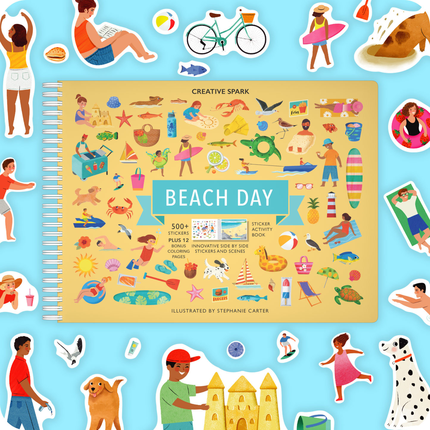 Beach Day Sticker Book