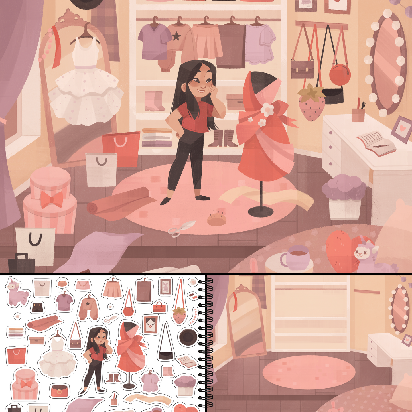 All the Different Rooms Sticker Book