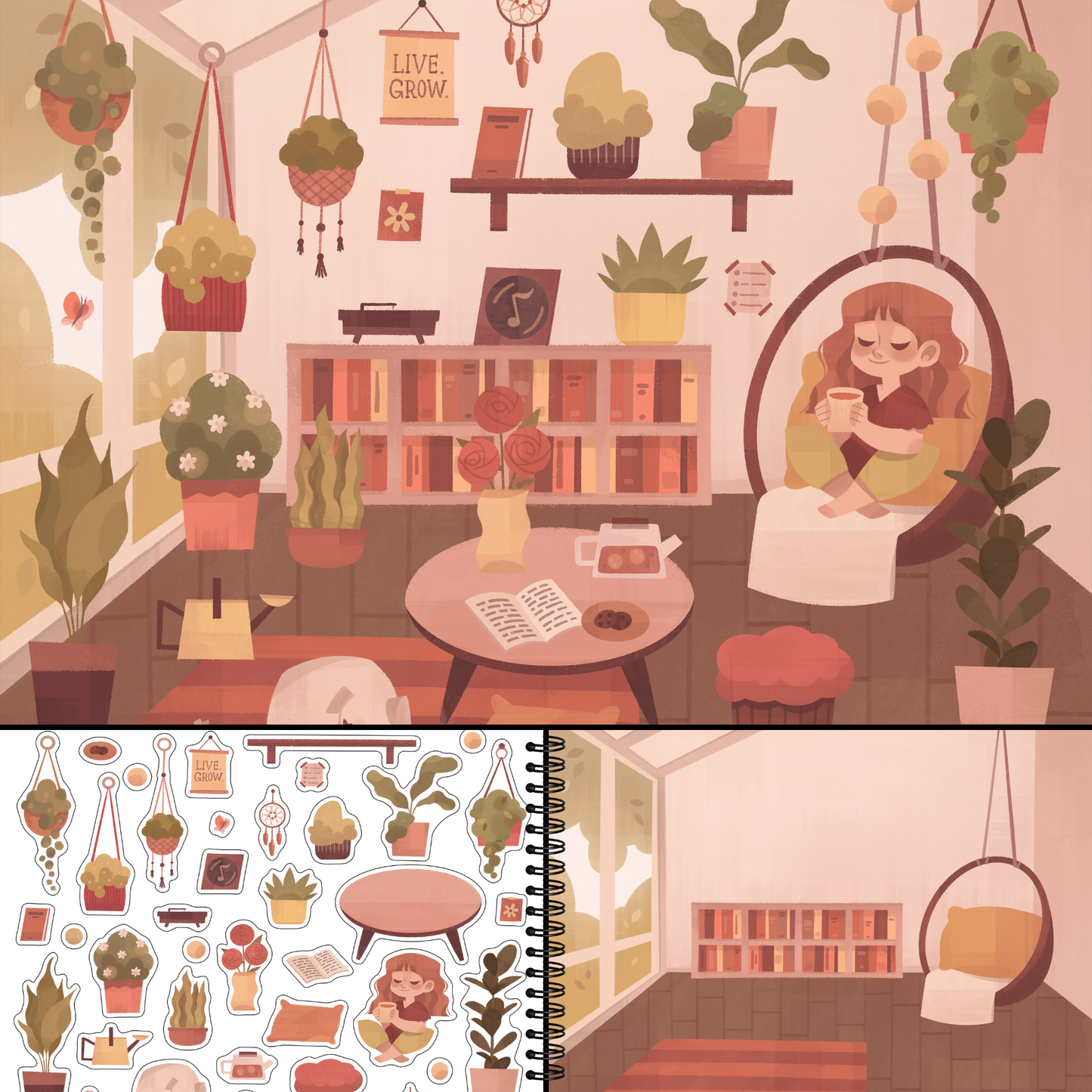 All the Different Rooms Sticker Book