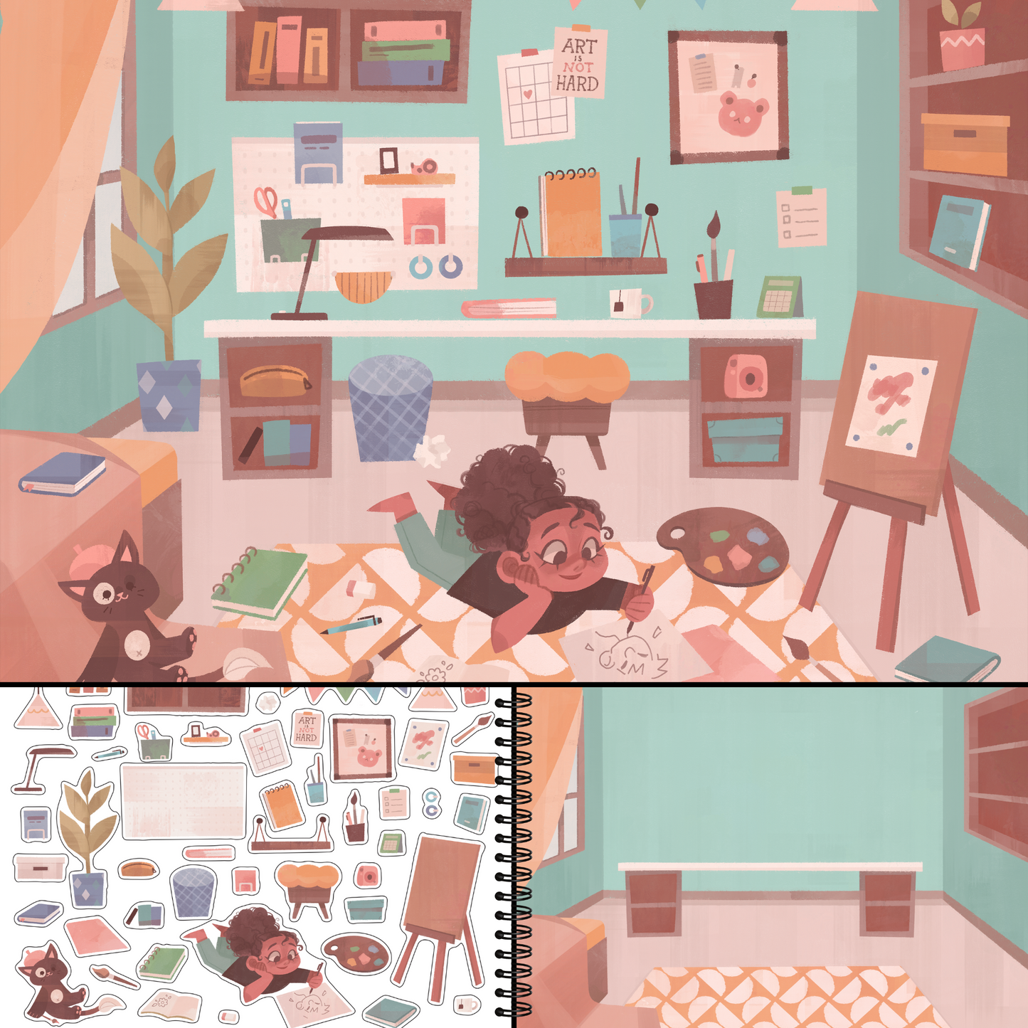 All the Different Rooms Sticker Book