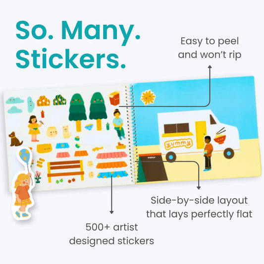 Food Trucks Sticker Book