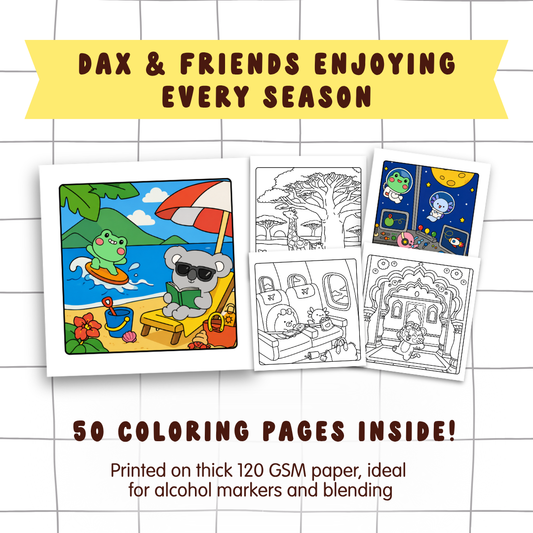 Cupkin Friends Travel Coloring Book
