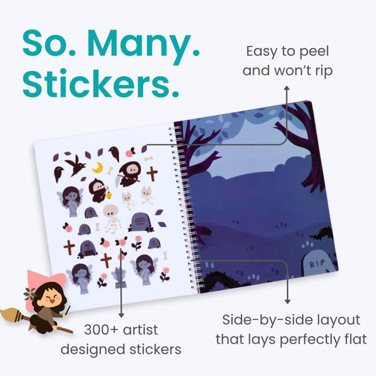 Spooky Village Halloween Sticker Book