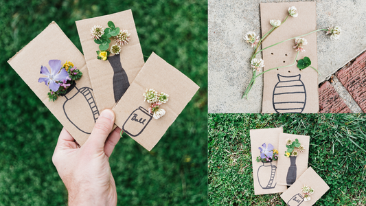 Dandelion Dazzle: Crafting Spring Magic with Cardboard and Wildflowers!