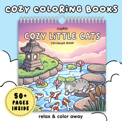 Cozy Cats Coloring Books Collection