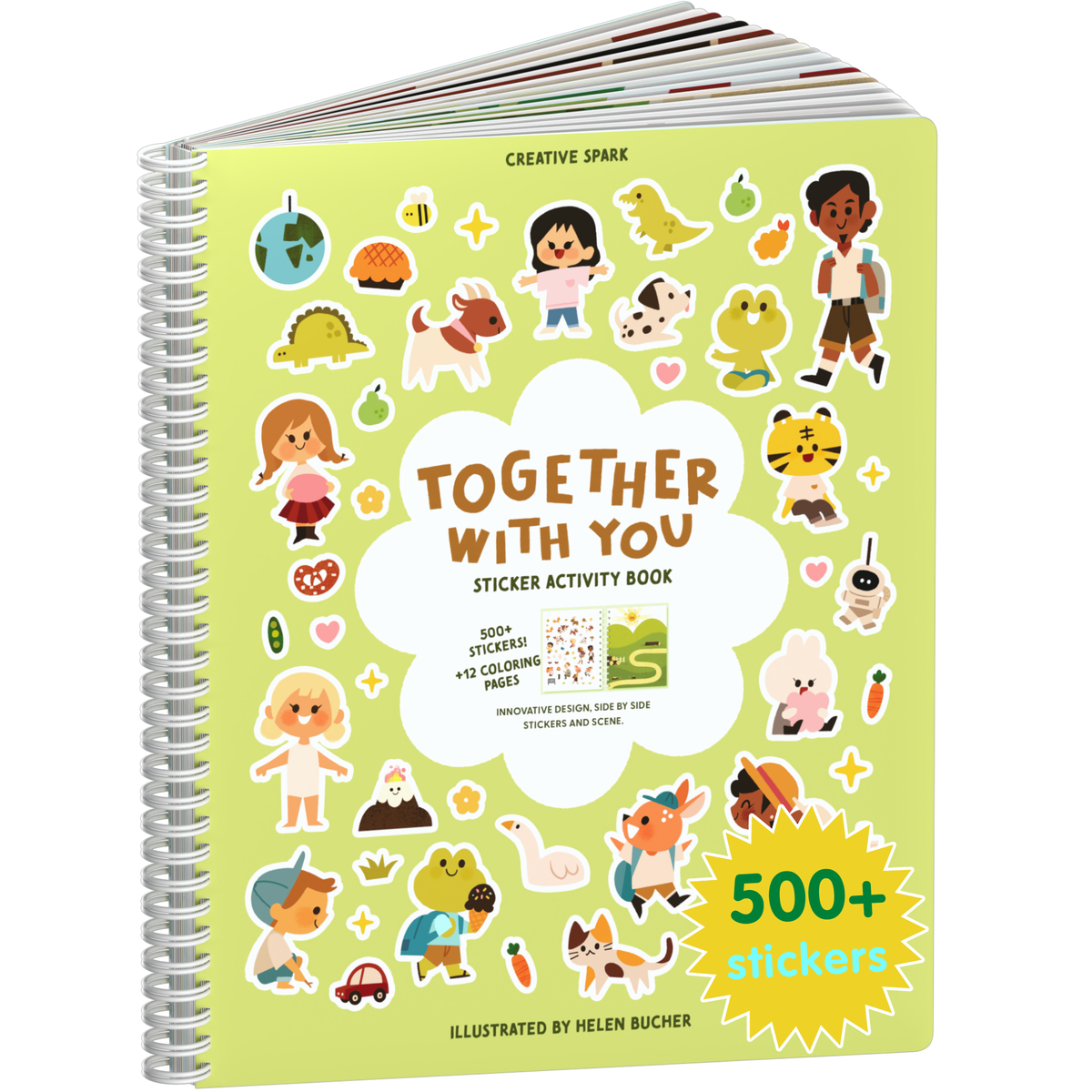 Together With You sticker book cover on a white background