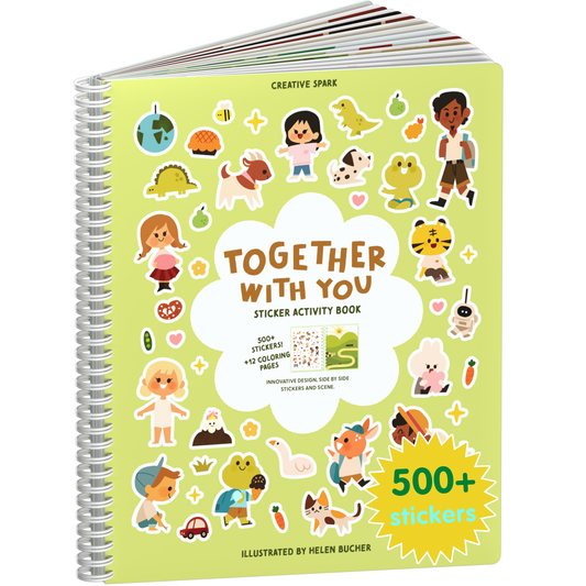 Together With You sticker book cover on a white background