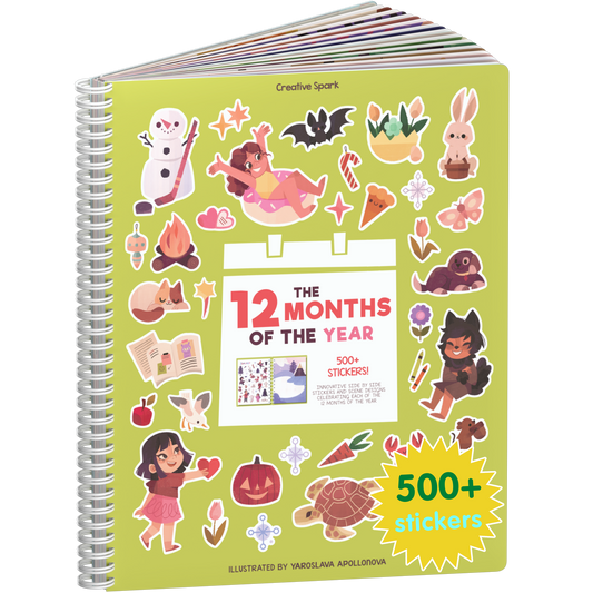12 months Sticker Book