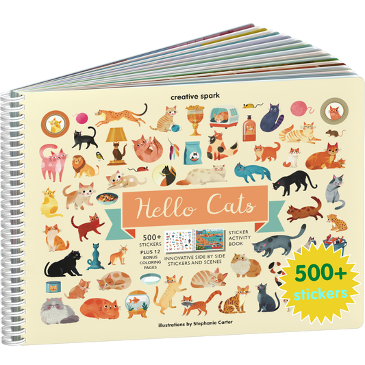 Hello Cats Sticker Book