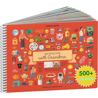 Fun with Gramma sticker book cover on a white background