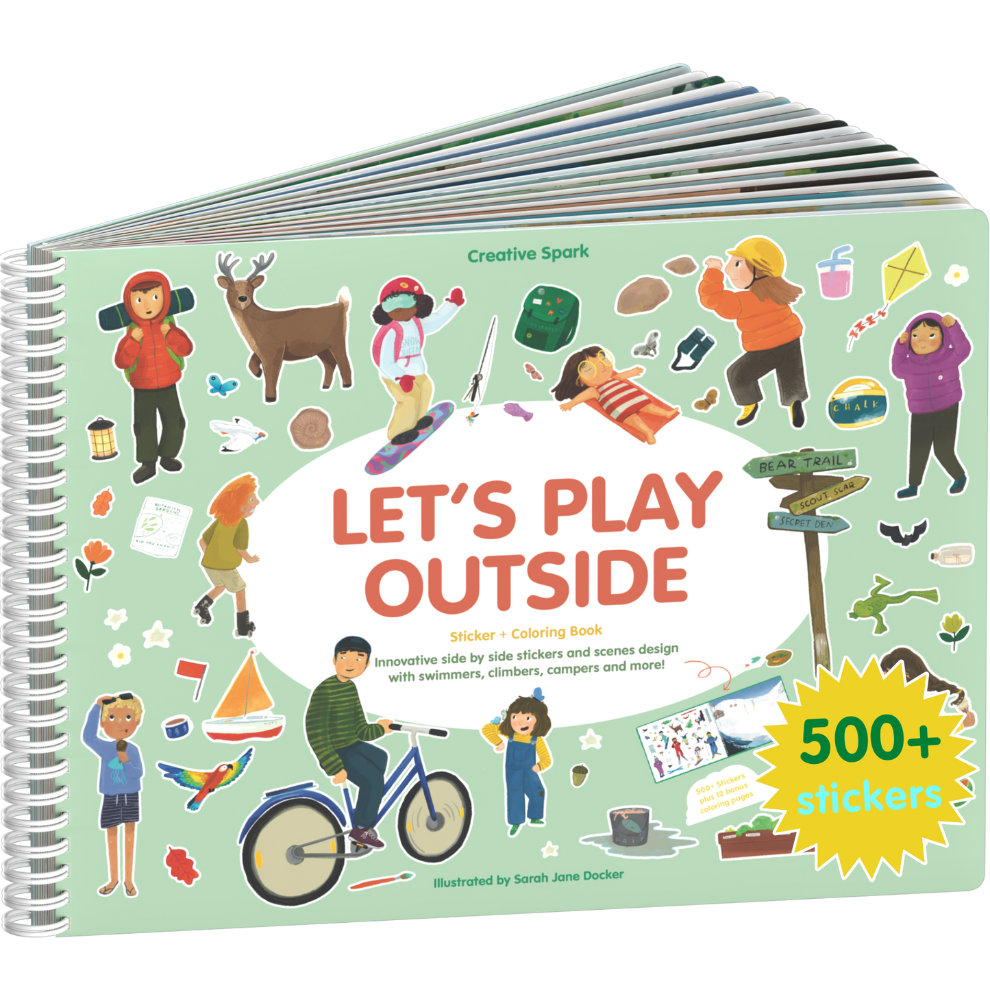 Let's Play Outside Sticker Book