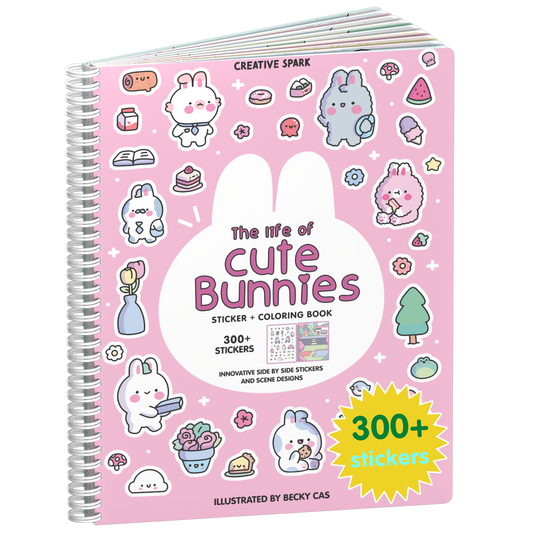 Cute Bunnies Sticker Book