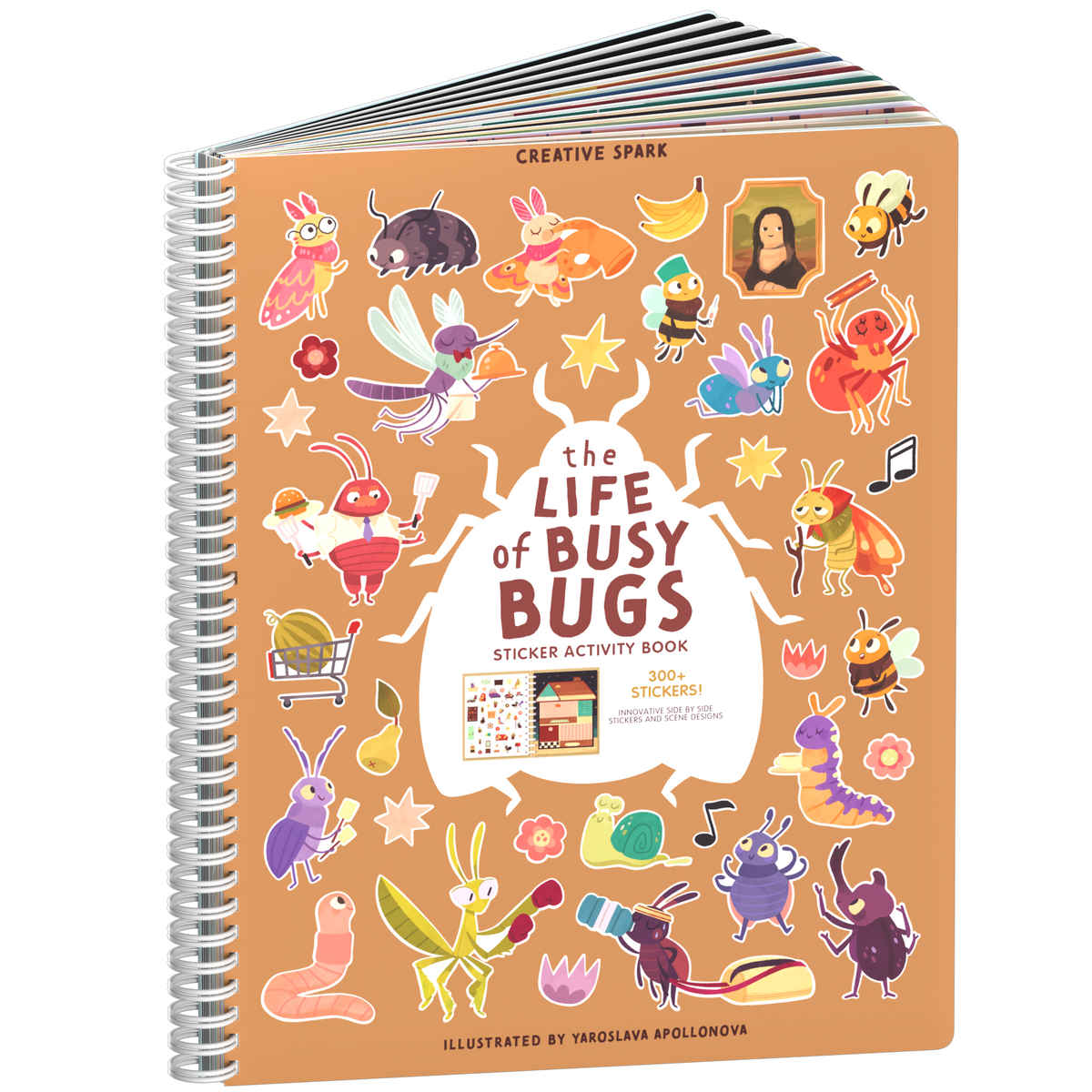 The Life of Busy Bugs sticker book cover on a white background
