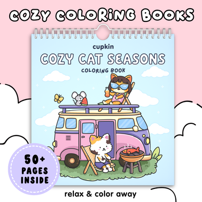Cozy Cats Coloring Books Collection