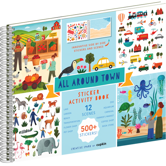 Cute Foods Around Town Sticker Book