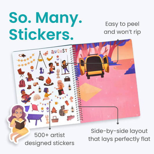 12 months Sticker Book