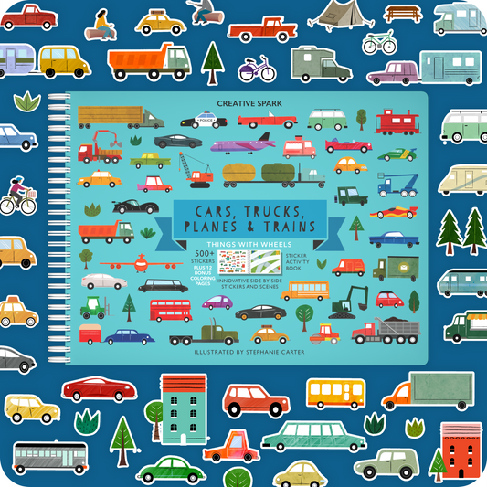 Cars Trucks Planes Sticker Book