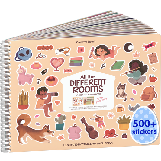 Different Rooms Sticker Book