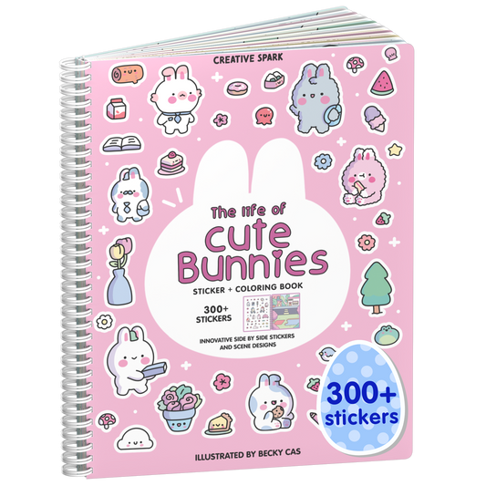 Cute Bunnies Sticker Book