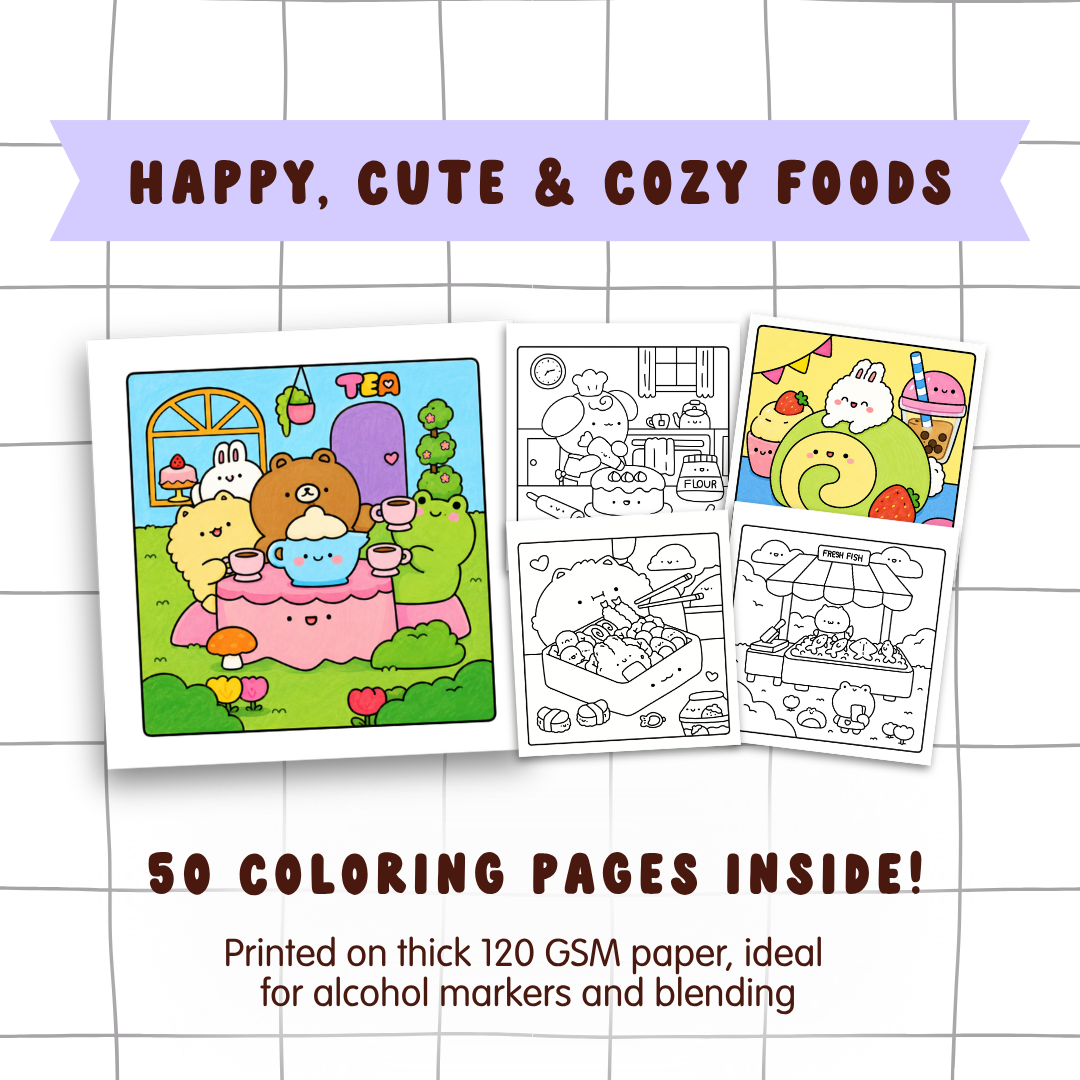 Cozy Nom Noms Coloring Book