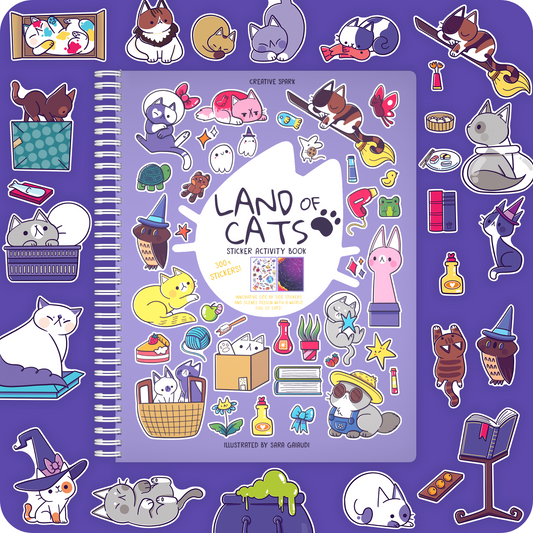 Land of Cats Sticker Book