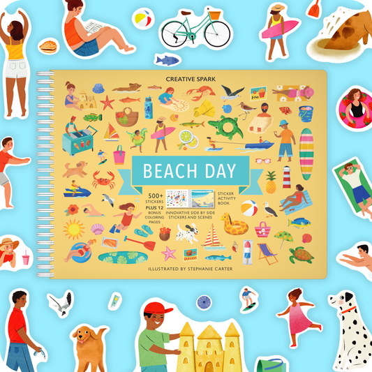 Beach Day Sticker Book