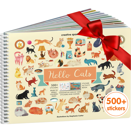 Hello Cats Sticker Book