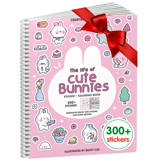 Cute Bunnies Sticker Book