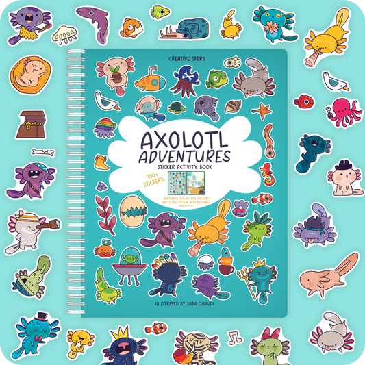 Axolotl Sticker Book