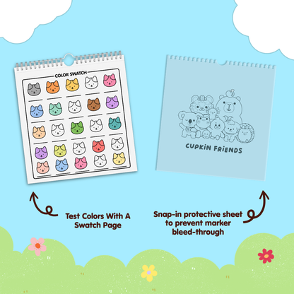 Cozy Cat Seasons Coloring Book