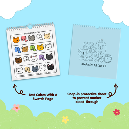 Cozy Little Cats Coloring Book