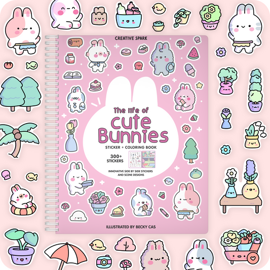 Cute Bunnies Sticker Book