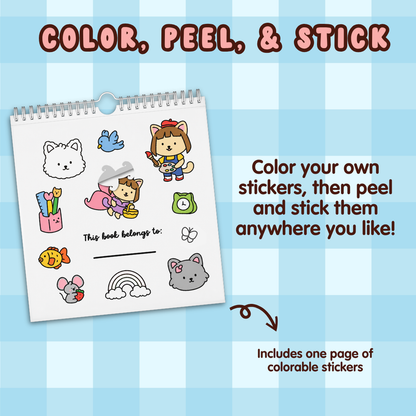 Cozy Cat Seasons Coloring Book