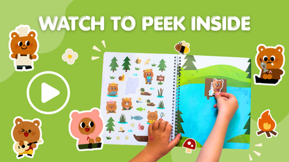 Cute Bears Exploring The Great Outdoors Sticker Book