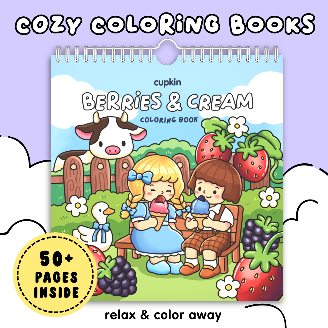 Berries & Cream Coloring Book