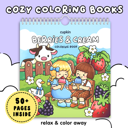 Berries & Cream Coloring Book