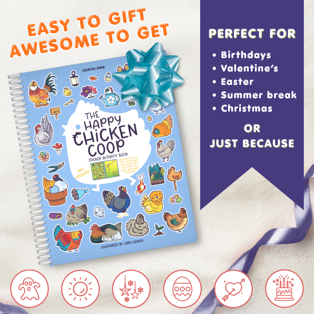 Happy Chickens Sticker Book