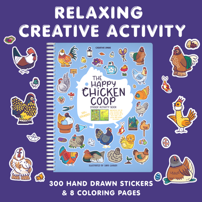 Happy Chickens Sticker Book