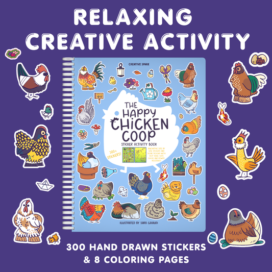 Happy Chickens Sticker Book