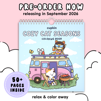 Cozy Cat Seasons Coloring Book