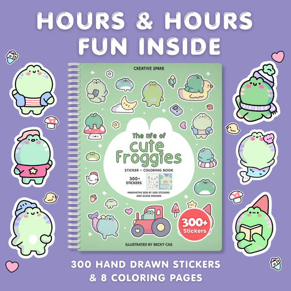 Cute Froggies Sticker Book