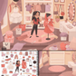 All the Different Rooms Sticker Book