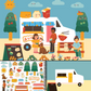 Food Trucks Sticker Book