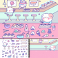Cute Foods Around Town Sticker Book