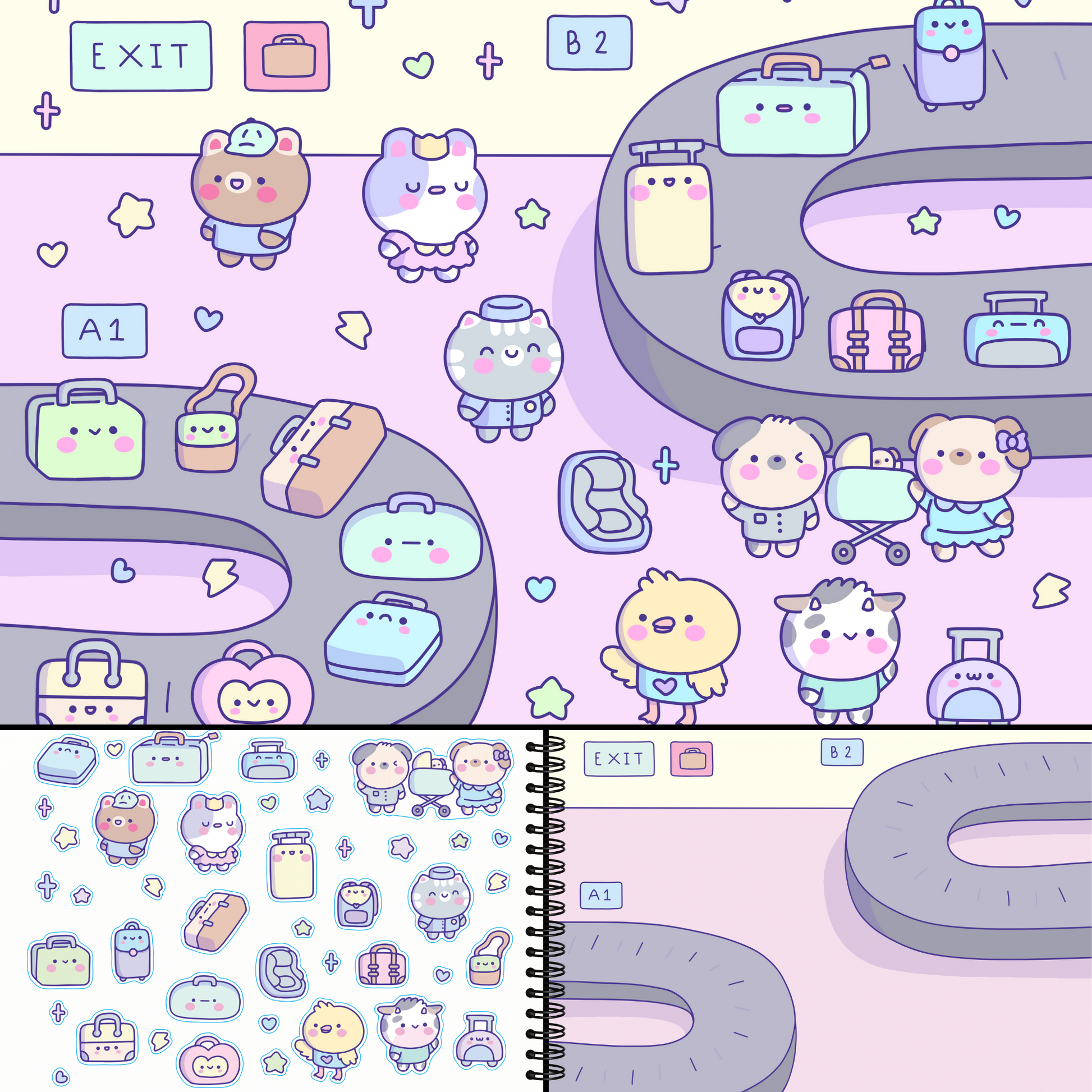 Cute Stickers World // Cute Aesthetic Stickers // Buy Now