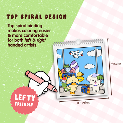 Cupkin Friends Travel Coloring Book