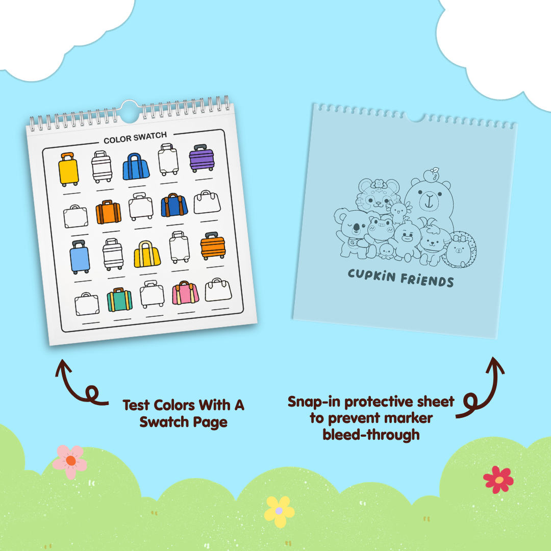 Cupkin Friends Travel Coloring Book