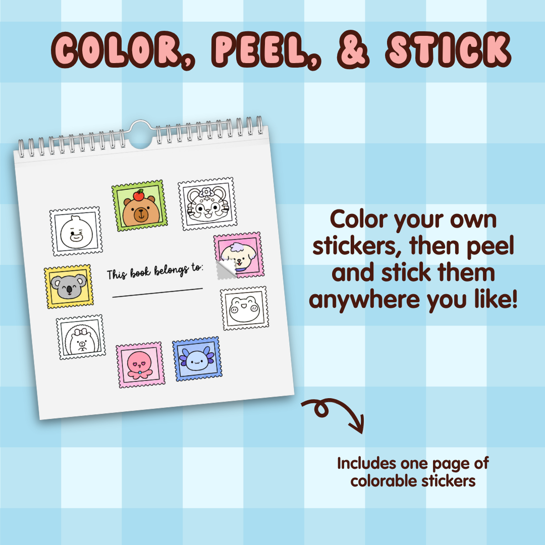 Cupkin Friends Travel Coloring Book